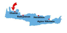 Platanias kort